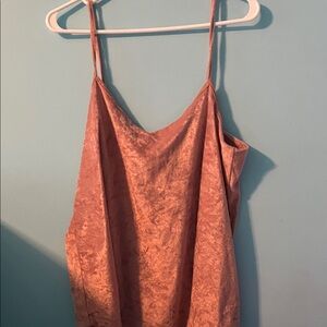 Elegant Pink Velvet Women's Top